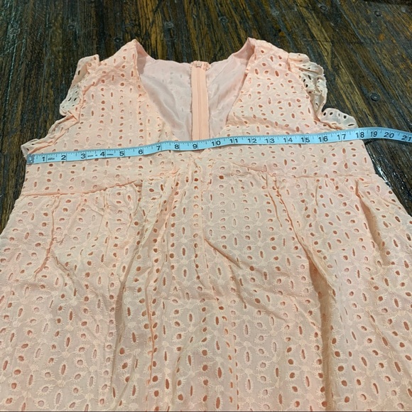Eyelet summer dress Ruffles boho California with built in shorts READ - Picture 5 of 10